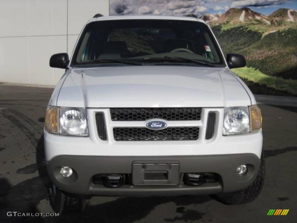 2001 Explorer Sport 4x4 - Oxford White / Medium Prairie Tan photo #8