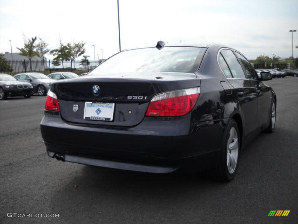 2006 5 Series 530i Sedan - Monaco Blue Metallic / Beige photo #5