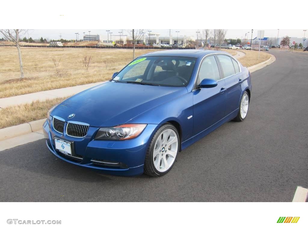 2007 3 Series 335i Sedan - Montego Blue Metallic / Black photo #1