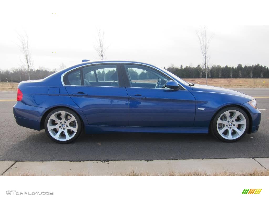 2007 3 Series 335i Sedan - Montego Blue Metallic / Black photo #6