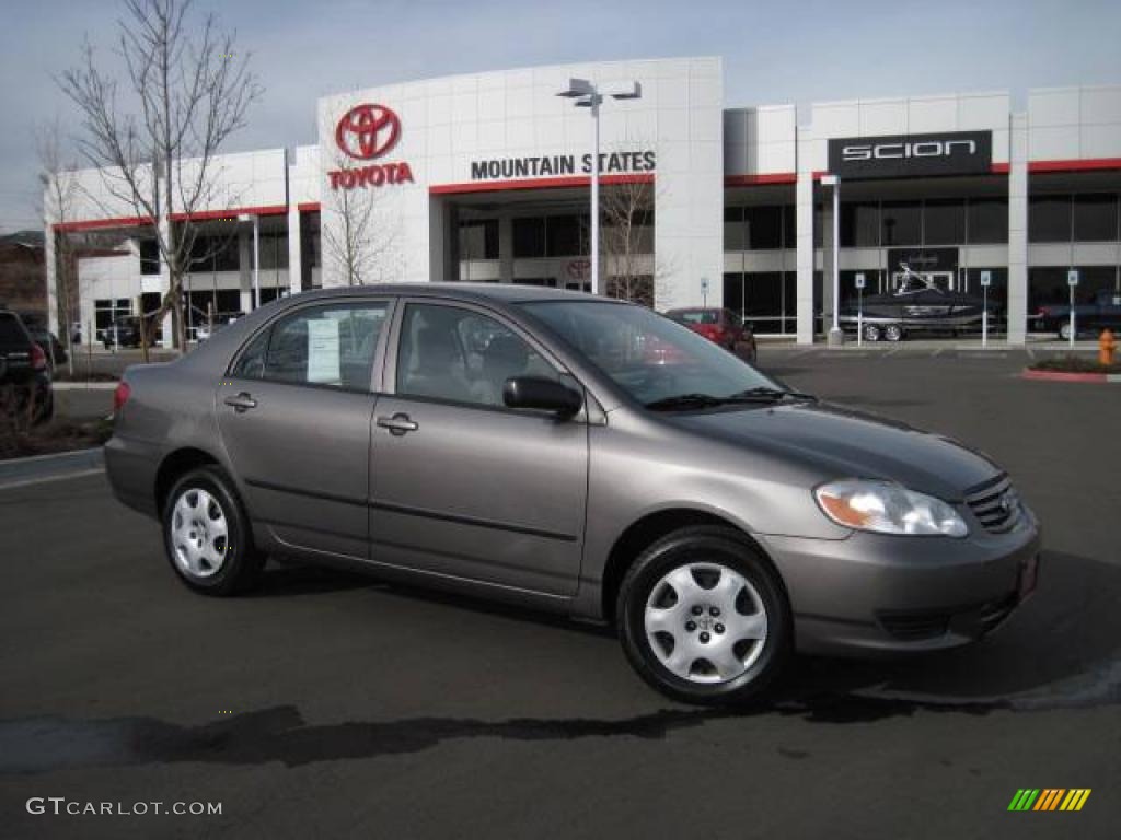 2004 Corolla CE - Moonshadow Gray Metallic / Light Gray photo #1