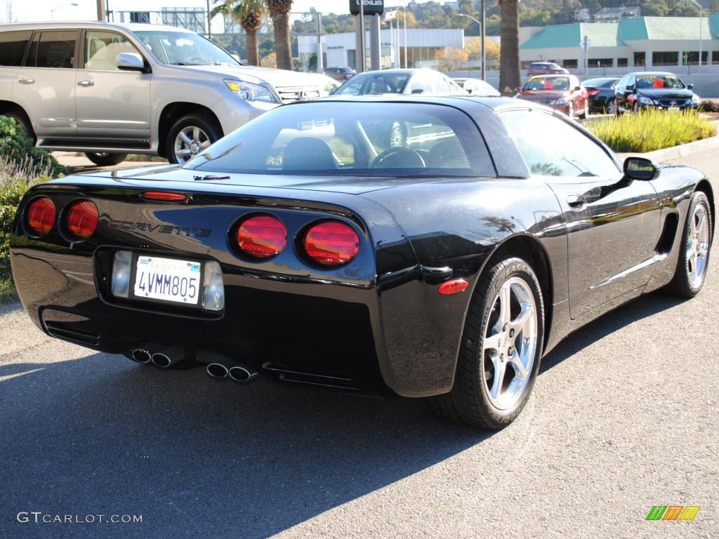 2002 Corvette Coupe - Black / Black photo #3