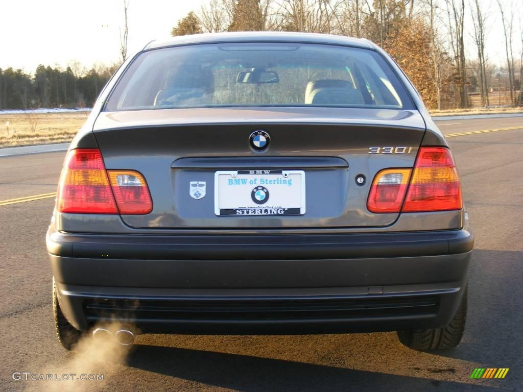 2002 3 Series 330i Sedan - Steel Grey Metallic / Grey photo #6