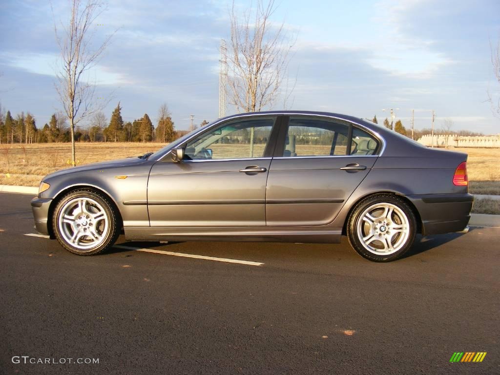 2002 3 Series 330i Sedan - Steel Grey Metallic / Grey photo #8