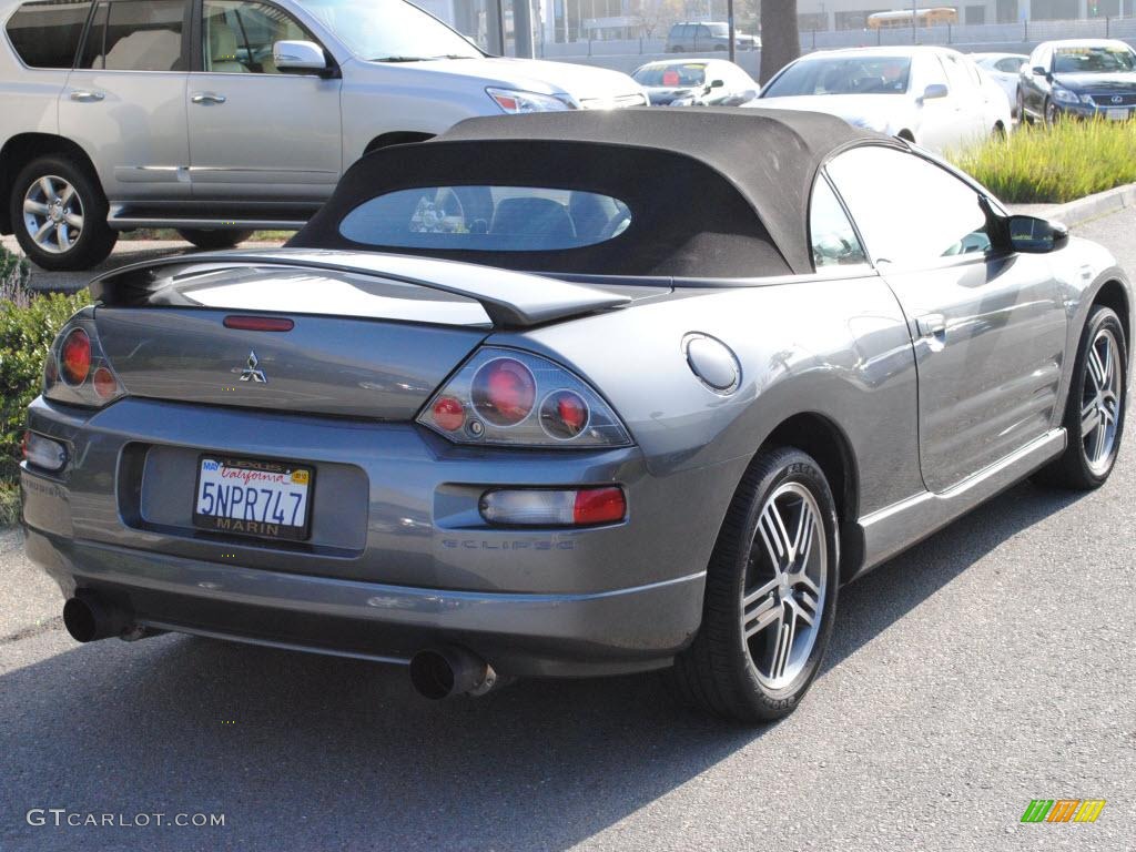 2005 Eclipse Spyder GTS - Titanium Gray Pearl / Midnight photo #3