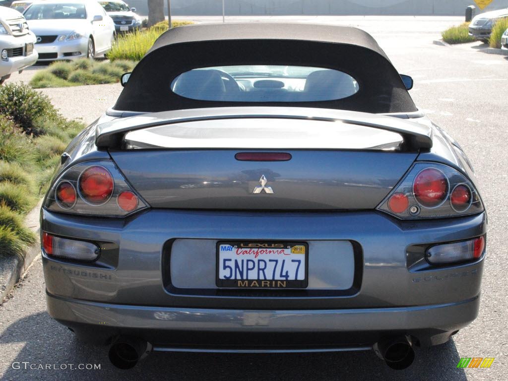 2005 Eclipse Spyder GTS - Titanium Gray Pearl / Midnight photo #6