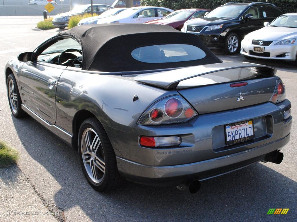 2005 Eclipse Spyder GTS - Titanium Gray Pearl / Midnight photo #10