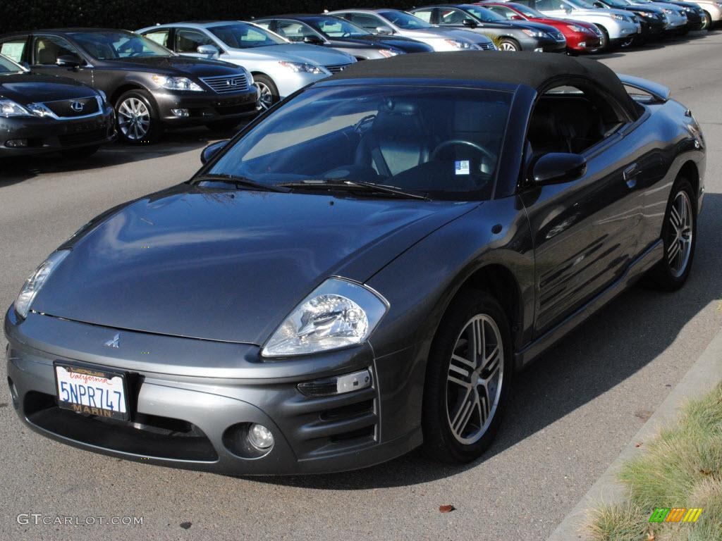 2005 Eclipse Spyder GTS - Titanium Gray Pearl / Midnight photo #12