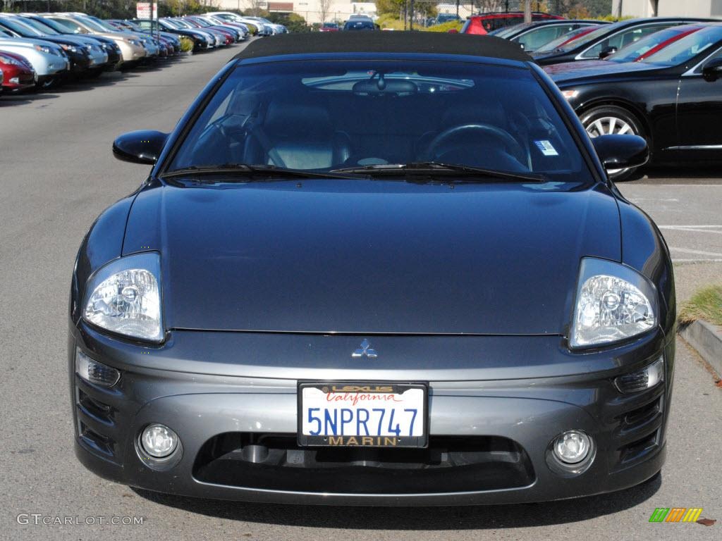 2005 Eclipse Spyder GTS - Titanium Gray Pearl / Midnight photo #17
