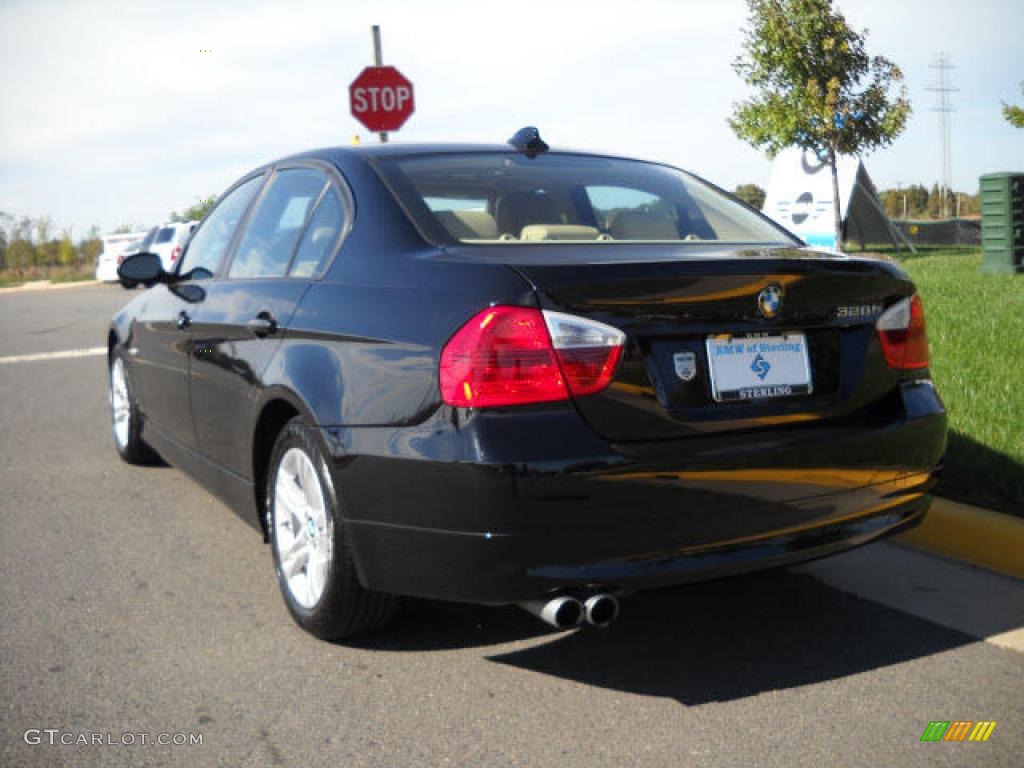 2008 3 Series 328i Sedan - Jet Black / Black photo #3