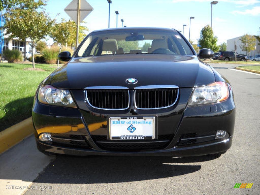 2008 3 Series 328i Sedan - Jet Black / Black photo #8