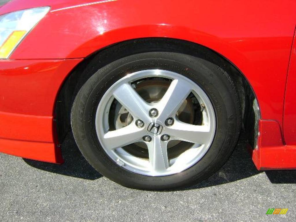 2003 Accord EX V6 Coupe - San Marino Red / Ivory photo #10