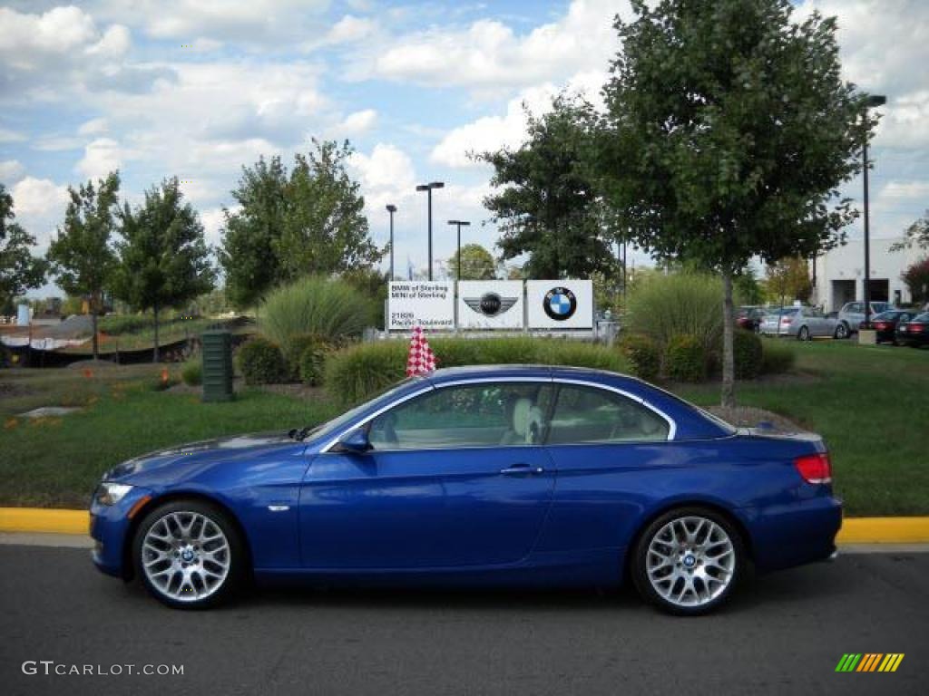 2009 3 Series 328i Convertible - Montego Blue Metallic / Cream Beige Dakota Leather photo #15