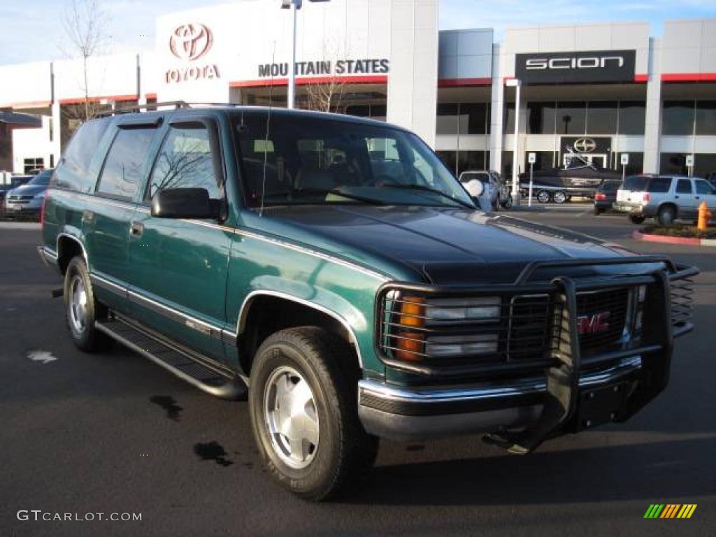 1996 Yukon SLT 4x4 - Emerald Green Metallic / Neutral photo #1