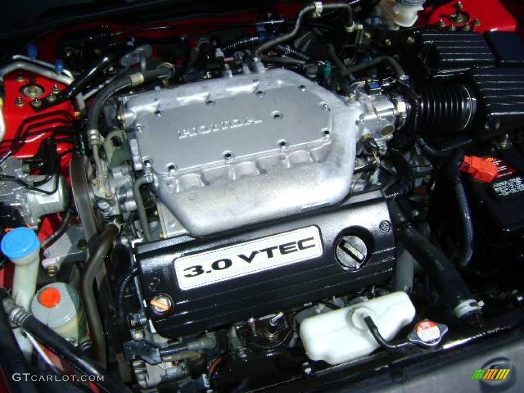2003 Accord EX V6 Coupe - San Marino Red / Ivory photo #12