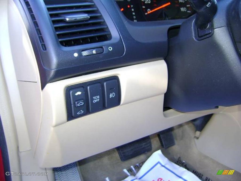 2003 Accord EX V6 Coupe - San Marino Red / Ivory photo #24
