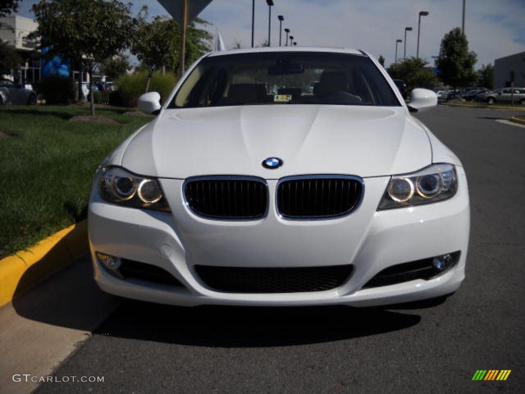 2009 3 Series 328i Sedan - Alpine White / Beige photo #8