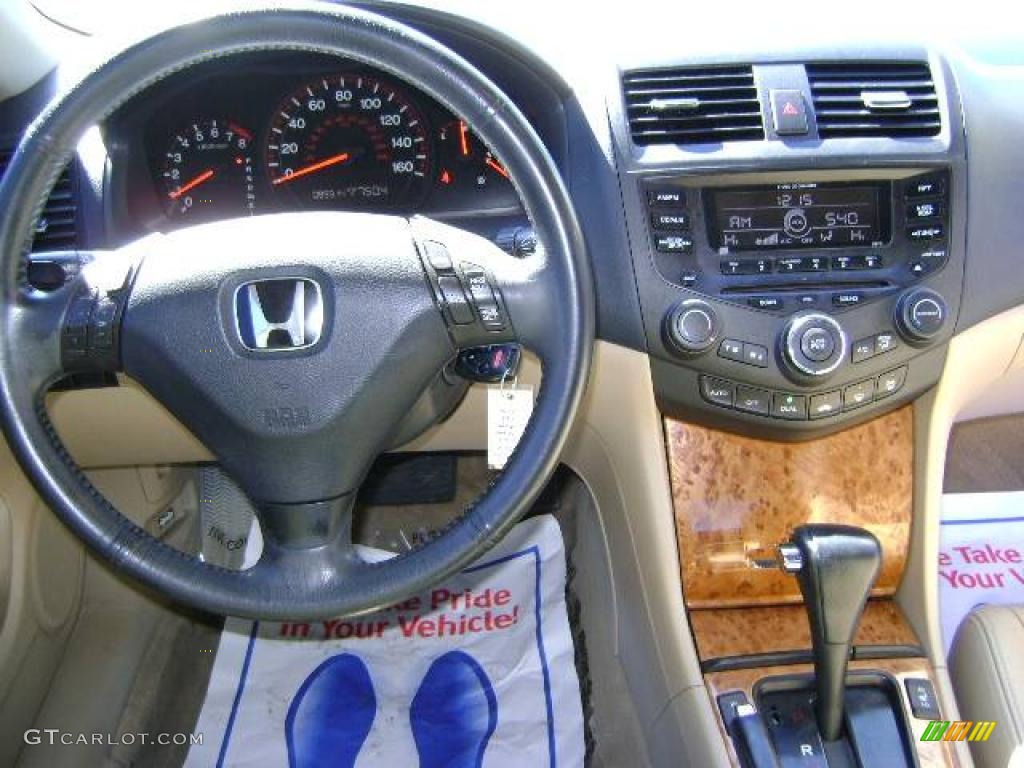 2003 Accord EX V6 Coupe - San Marino Red / Ivory photo #25