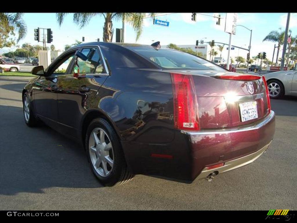 2009 CTS Sedan - Black Cherry / Cashmere/Cocoa photo #40