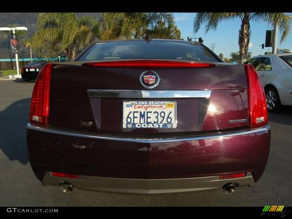 2009 CTS Sedan - Black Cherry / Cashmere/Cocoa photo #41