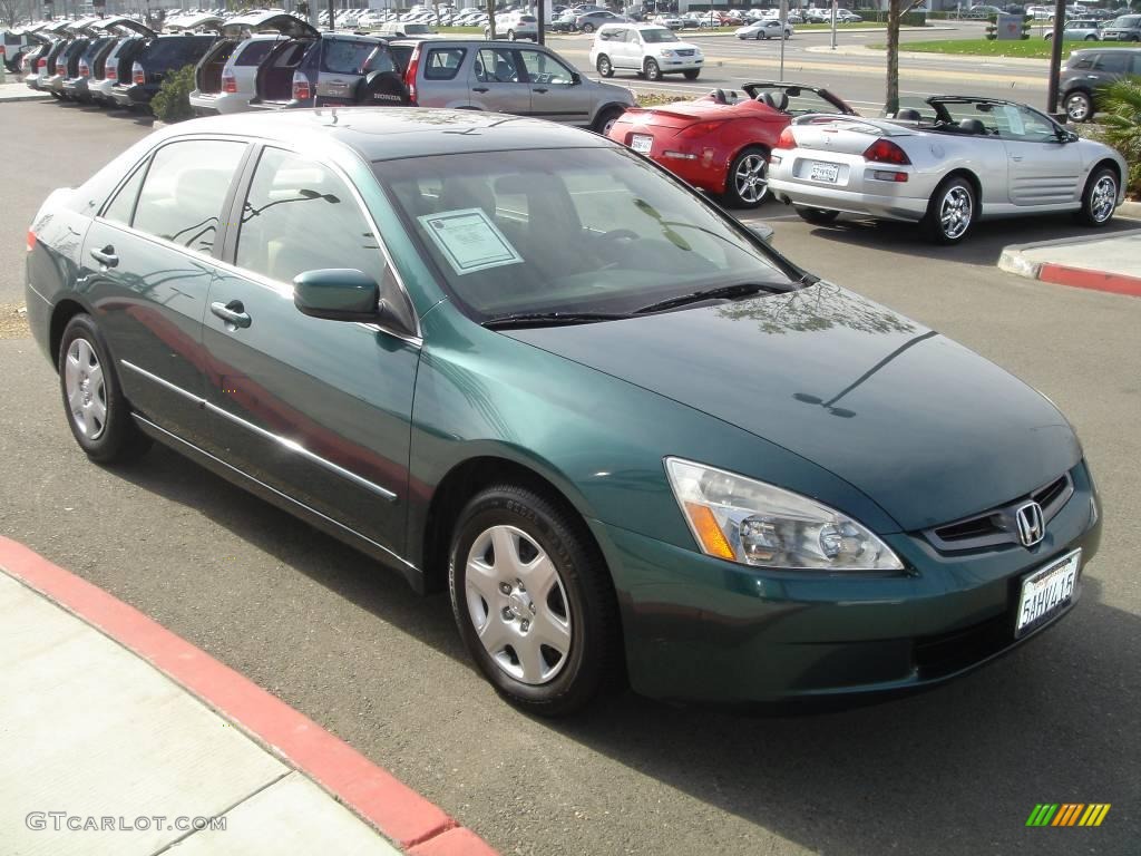 2003 Accord EX Sedan - Noble Green Pearl / Ivory photo #3