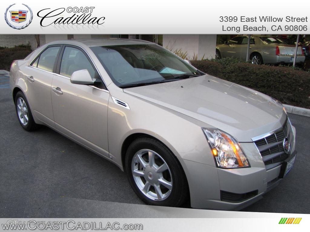 2009 CTS Sedan - Gold Mist / Cashmere/Cocoa photo #1