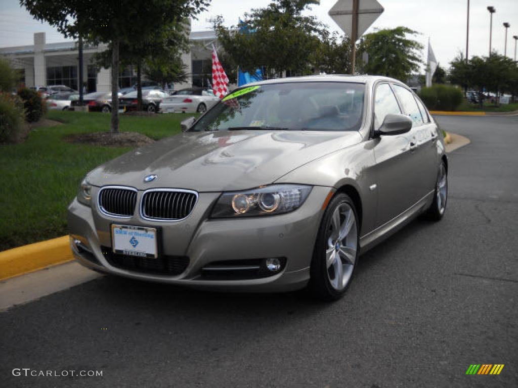 2009 3 Series 335i Sedan - Platinum Bronze Metallic / Chestnut Brown Dakota Leather photo #1