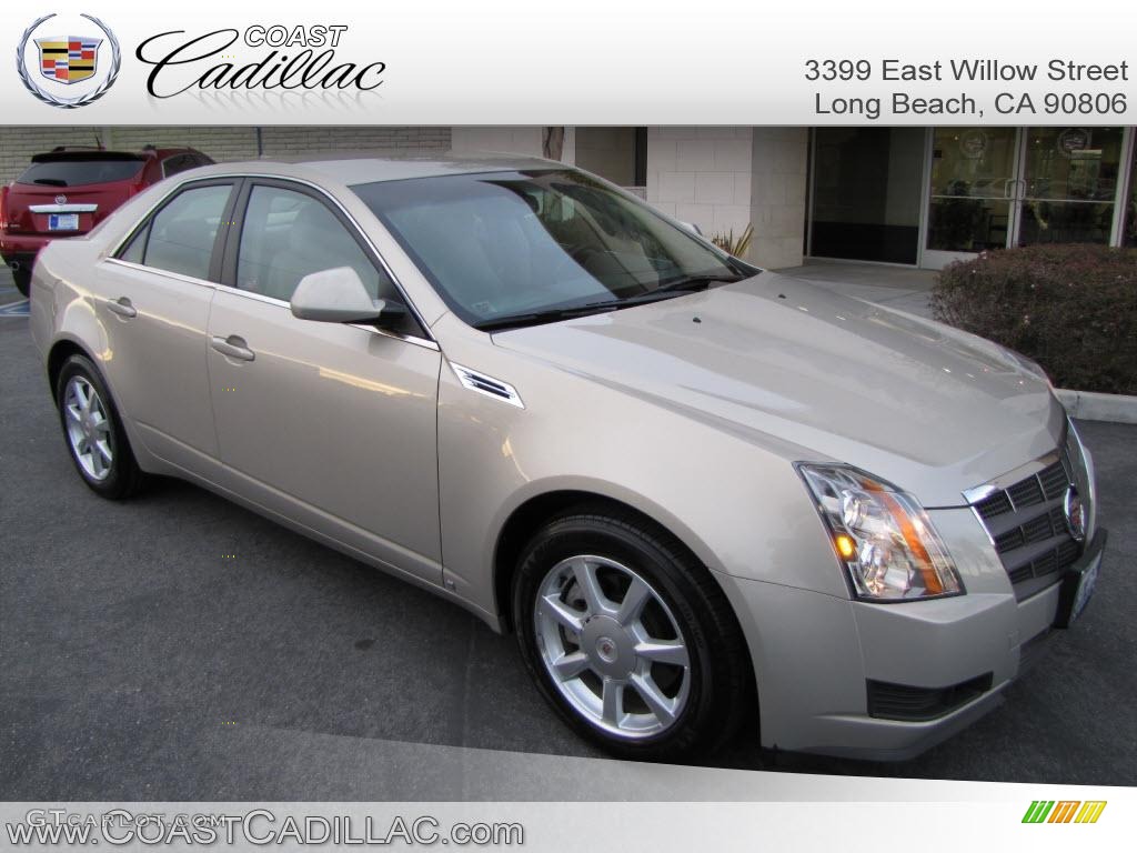 2009 CTS Sedan - Gold Mist / Cashmere/Cocoa photo #1