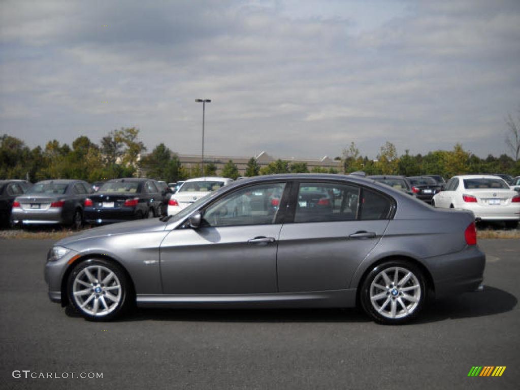 2009 3 Series 328i Sedan - Space Grey Metallic / Black photo #2