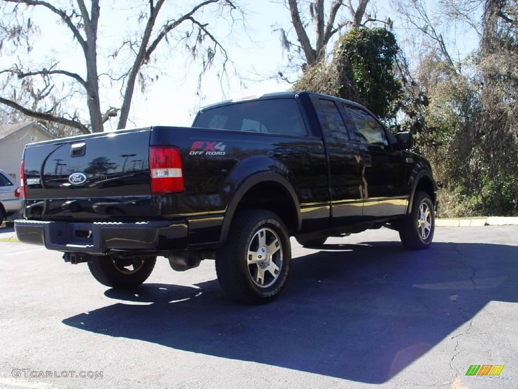 2004 F150 FX4 SuperCab 4x4 - Black / Dark Flint photo #3