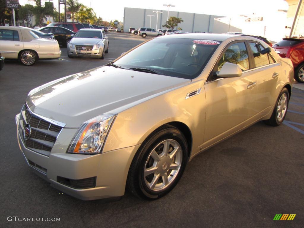 2009 CTS Sedan - Gold Mist / Cashmere/Cocoa photo #3