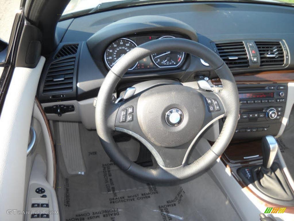 2009 1 Series 128i Convertible - Titanium Silver Metallic / Grey Boston Leather photo #10