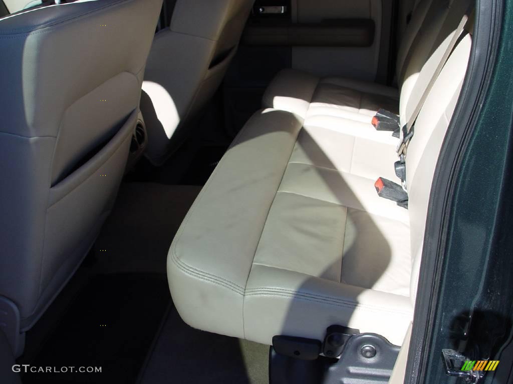 2004 F150 Lariat SuperCrew - Aspen Green Metallic / Tan photo #12