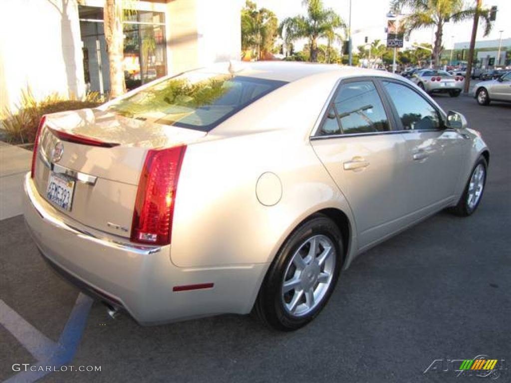 2009 CTS Sedan - Gold Mist / Cashmere/Cocoa photo #80