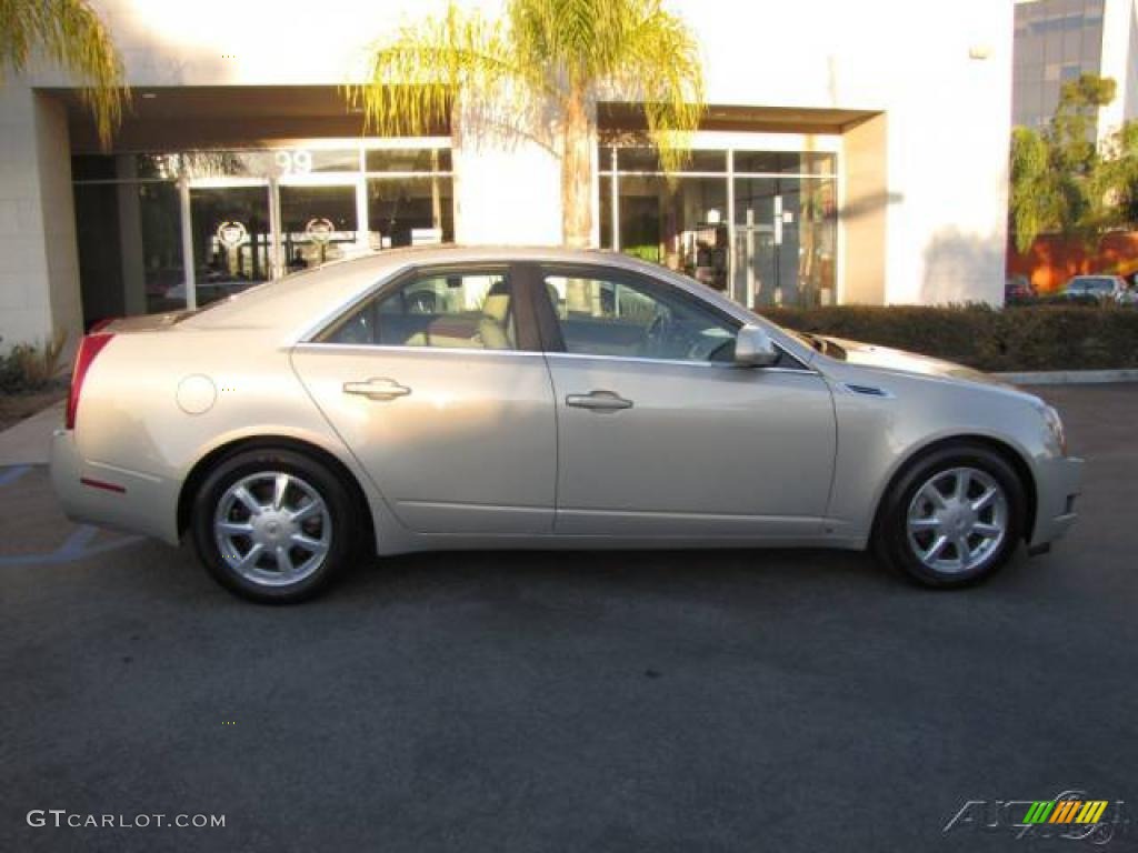 2009 CTS Sedan - Gold Mist / Cashmere/Cocoa photo #81