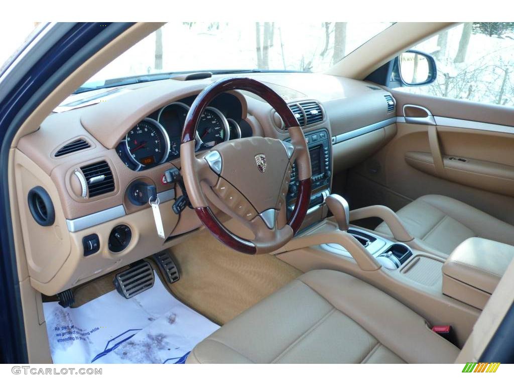 2006 Cayenne S - Dark Sea Blue / Havanna/Sand Beige photo #11