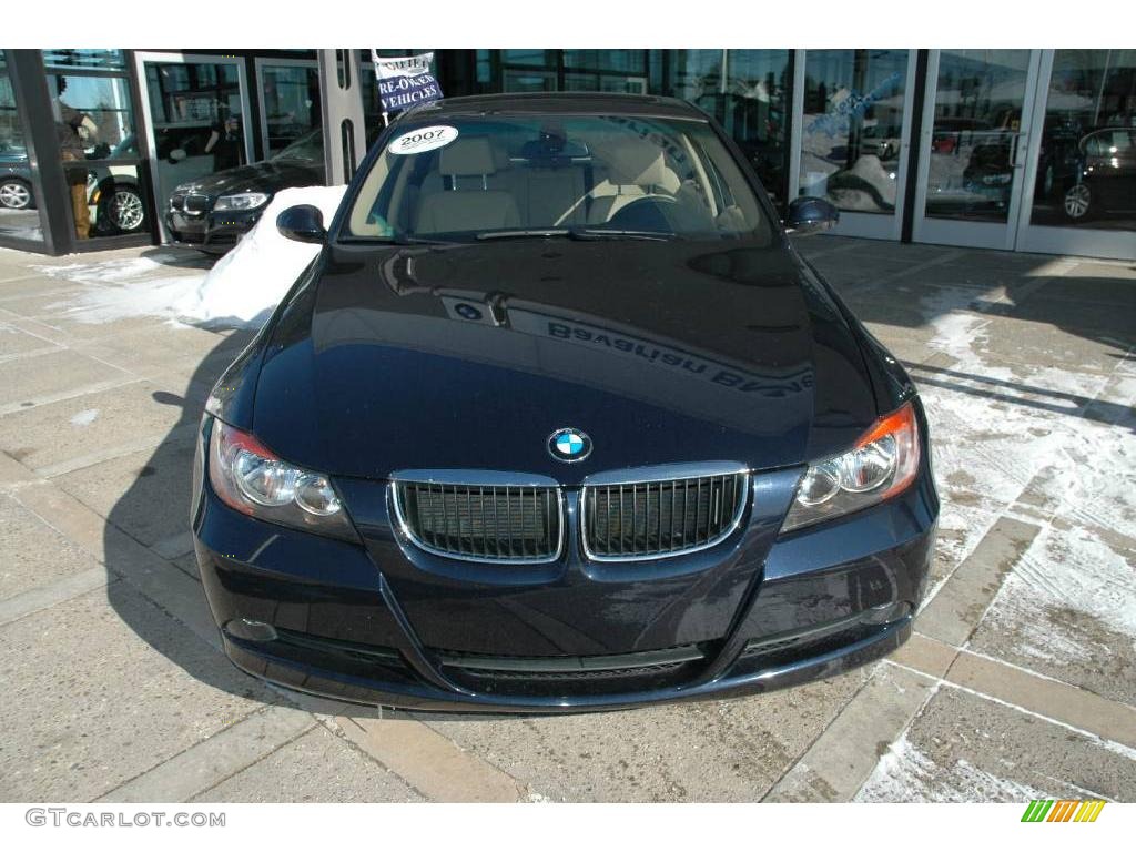 2007 3 Series 328i Sedan - Monaco Blue Metallic / Beige photo #3