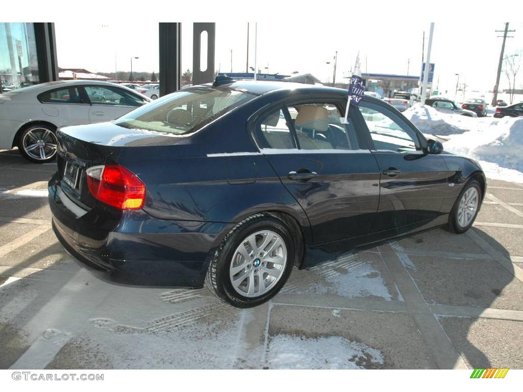 2007 3 Series 328i Sedan - Monaco Blue Metallic / Beige photo #8