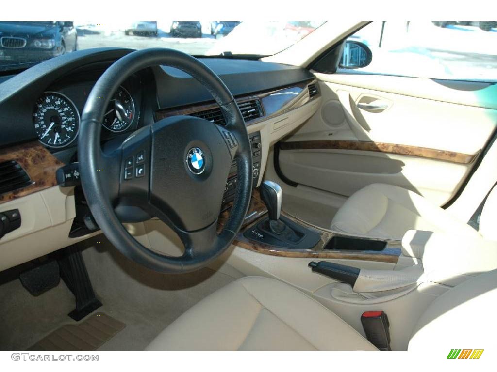 2007 3 Series 328i Sedan - Monaco Blue Metallic / Beige photo #12