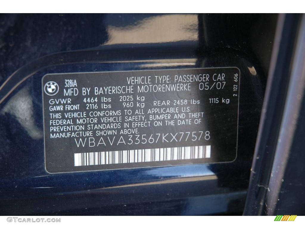 2007 3 Series 328i Sedan - Monaco Blue Metallic / Beige photo #22