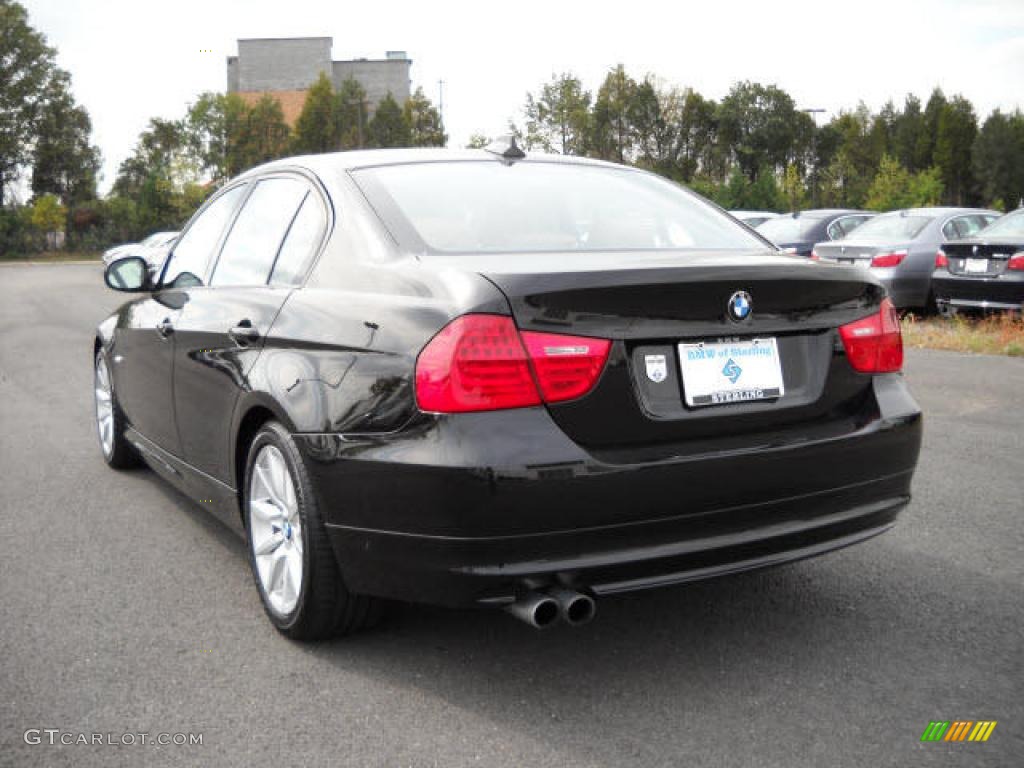 2009 3 Series 328i Sedan - Jet Black / Saddle Brown Dakota Leather photo #3