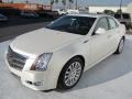 2010 White Diamond Tricoat Cadillac CTS 3.6 Premium Sedan  photo #3