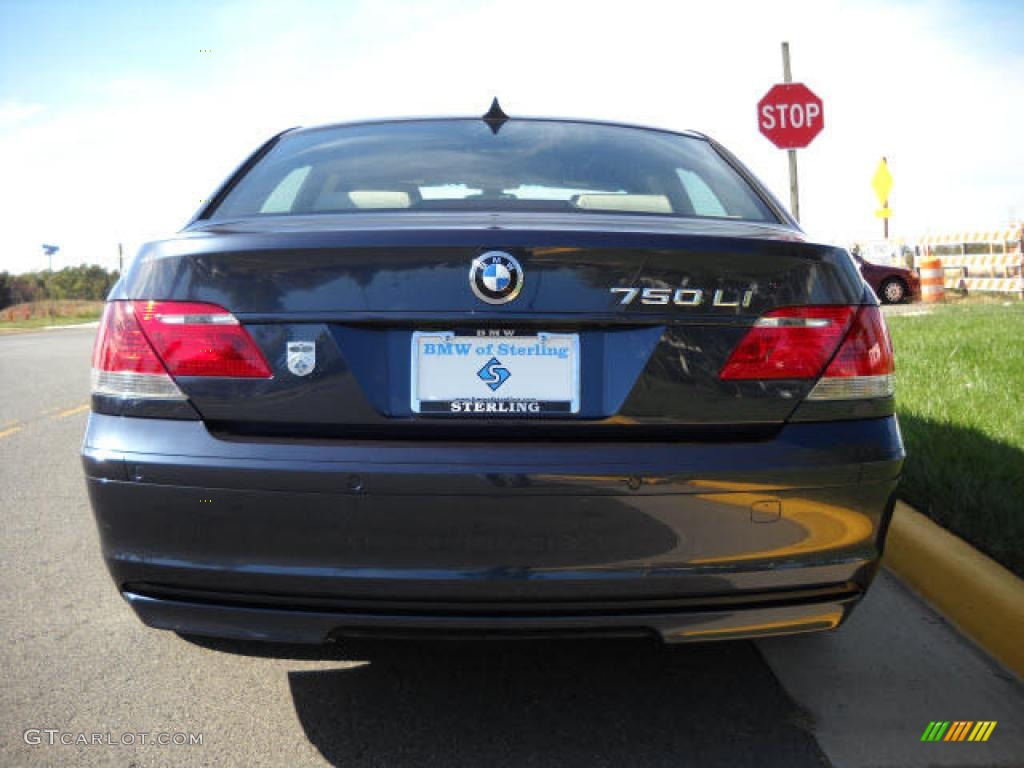 2006 7 Series 750Li Sedan - Monaco Blue Metallic / Dark Beige/Beige III photo #4