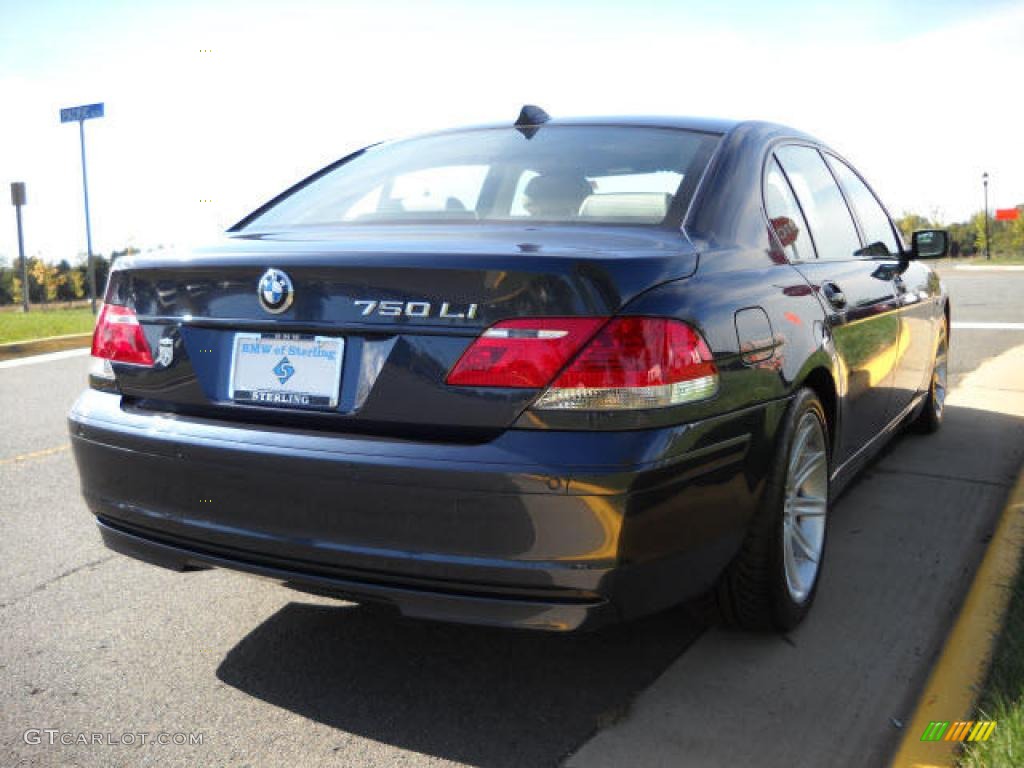 2006 7 Series 750Li Sedan - Monaco Blue Metallic / Dark Beige/Beige III photo #5