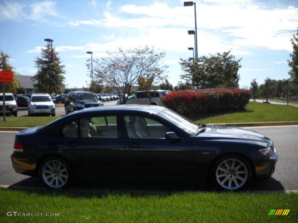 2006 7 Series 750Li Sedan - Monaco Blue Metallic / Dark Beige/Beige III photo #6