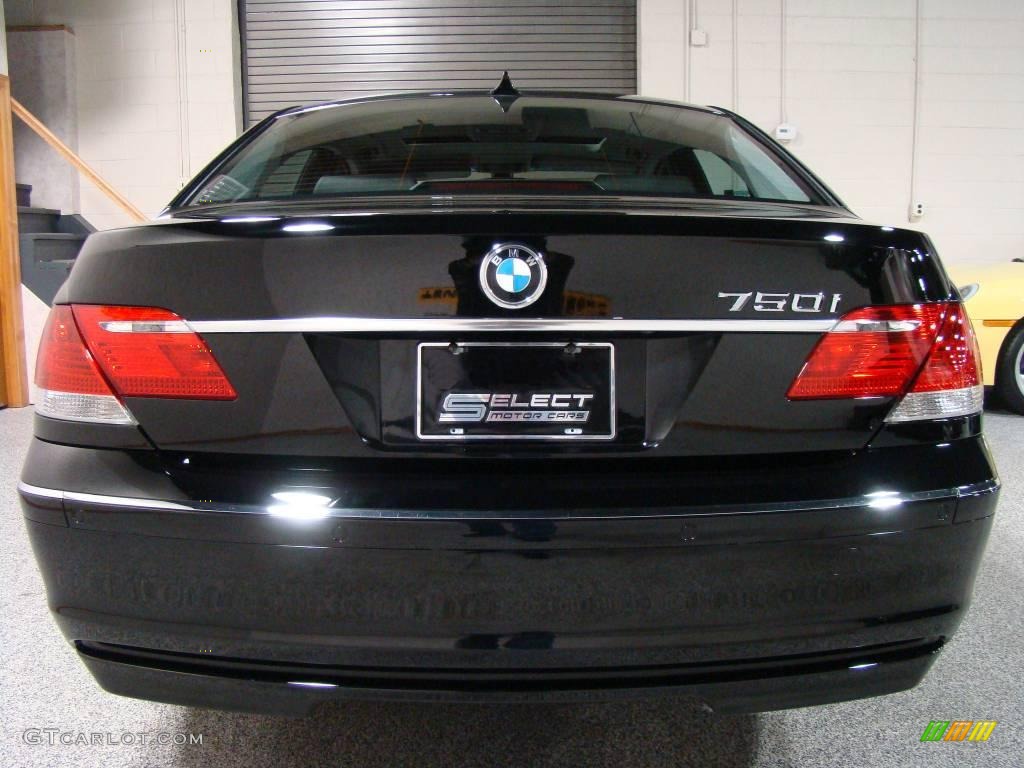 2006 7 Series 750i Sedan - Black Sapphire Metallic / Black/Black photo #5