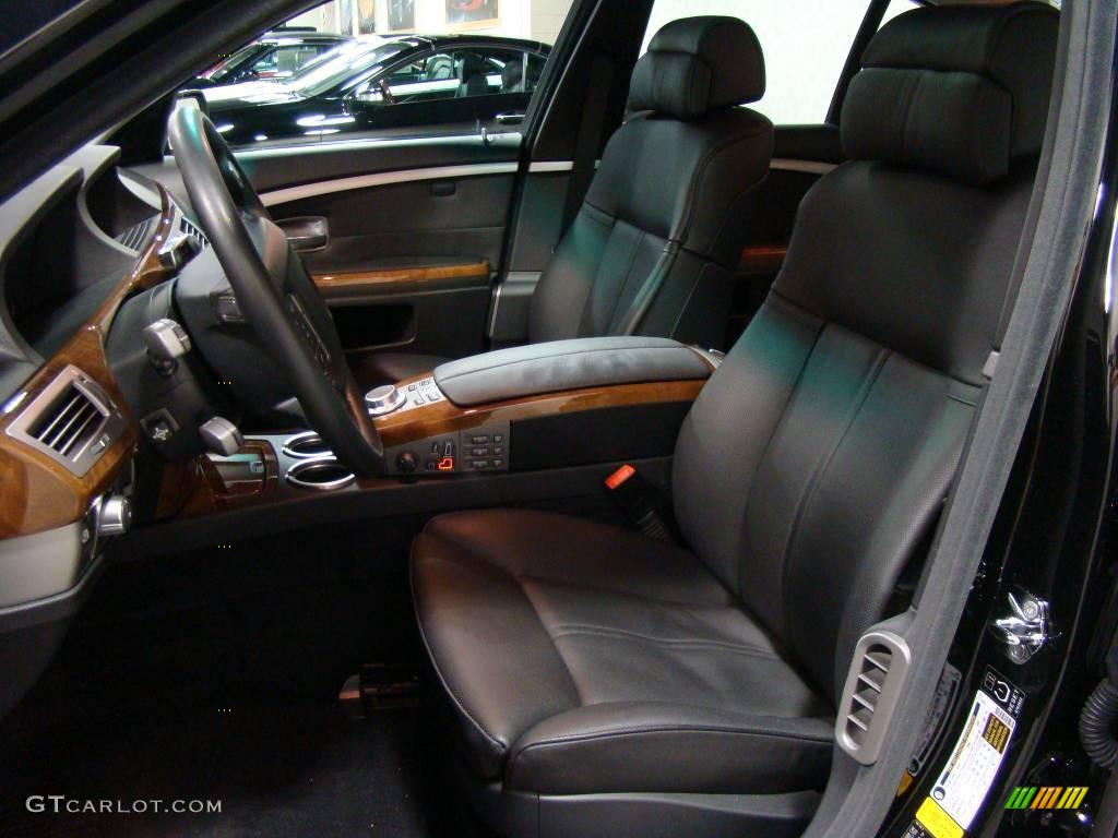 2006 7 Series 750i Sedan - Black Sapphire Metallic / Black/Black photo #7