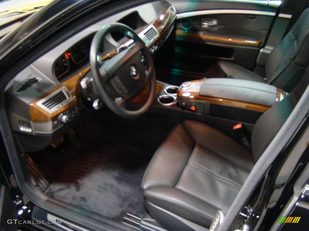 2006 7 Series 750i Sedan - Black Sapphire Metallic / Black/Black photo #9