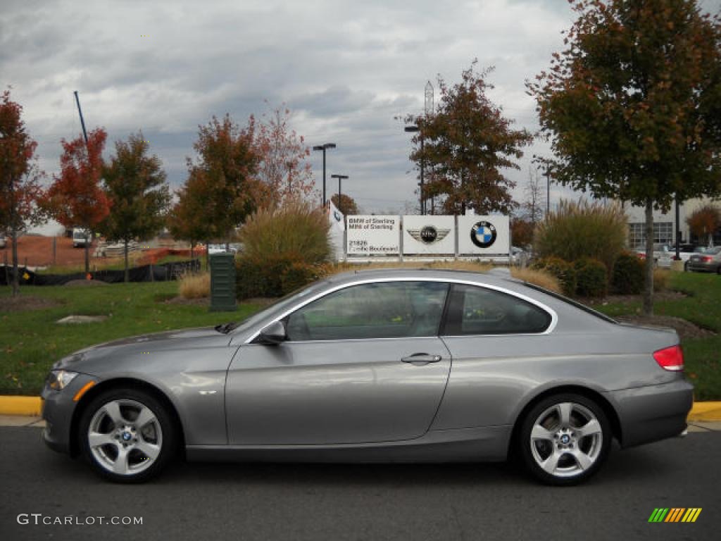 2007 3 Series 328xi Coupe - Space Gray Metallic / Grey photo #2