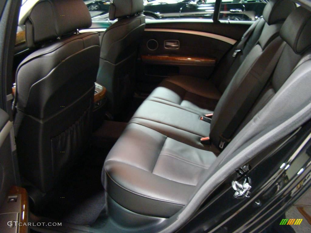 2006 7 Series 750i Sedan - Black Sapphire Metallic / Black/Black photo #13